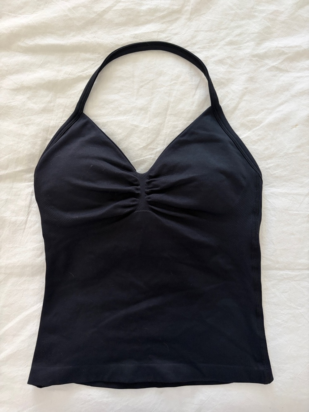 Dfyne Black Halter Tank Top - Classic Women's Tank - Picture 1 of 3